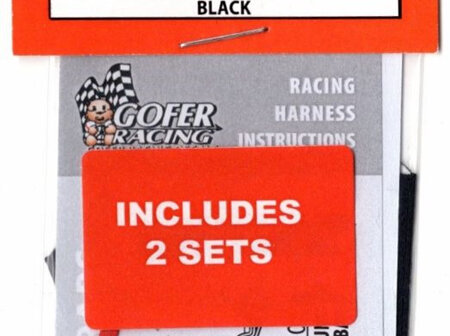 Gofer 1/24-1/25 Photo-Etch Racing Seatbelt Shoulder Harness (BLACK) (GOF20016)