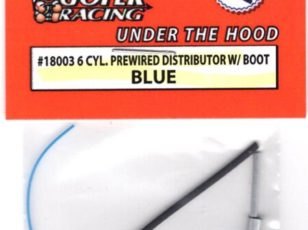 Gofer 1/24-1/25 Prewired Distributor with Boot (6-CYLINDER BLUE) (GOF18003)