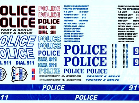 Gofer Decals - Modern Police  (GOF11024)