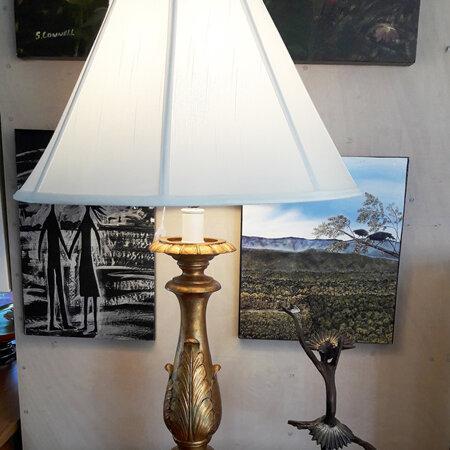 Gold Antique Table Lamp - $311