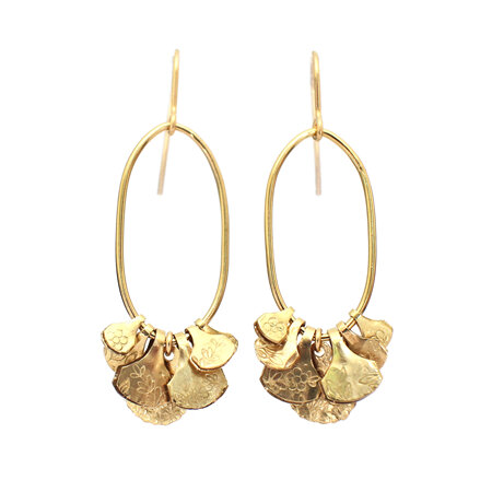 Gold Bloom Statement Earrings