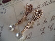Gold Filigree and Swarovski crystal earring