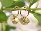 gold filled bloom earrings studs flowers nature nz lily griffin jewellery