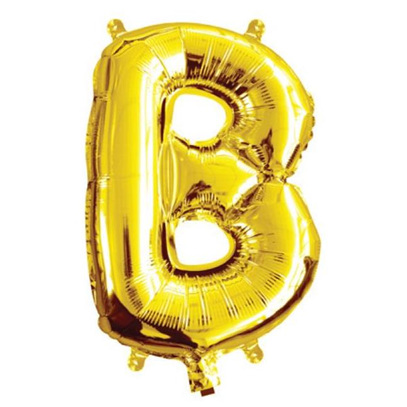 Gold Foil Letter Balloon ' B '