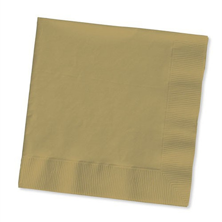 Gold napkins - pack of 50