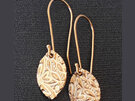 Gold plated sterling silver earrings