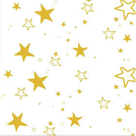 Gold star tablecover 137cm x 274cm