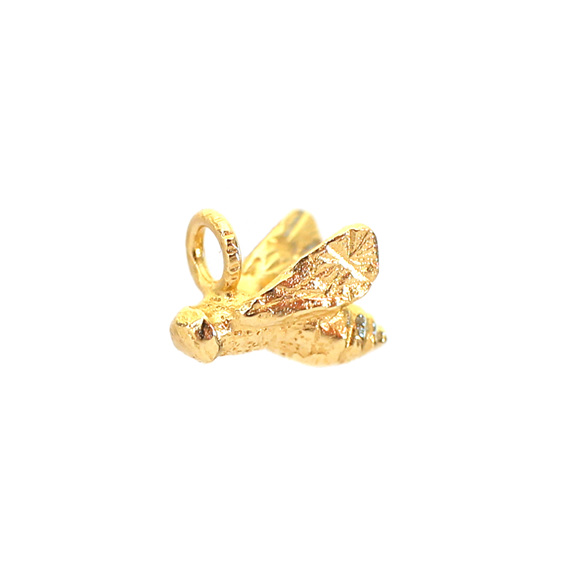 golden bee solid 9ct 9 carat gold bees earrings honey manuka nz garden
