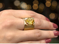 Golden Sapphire Ring