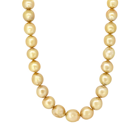 Golden South Sea Pearl Necklace