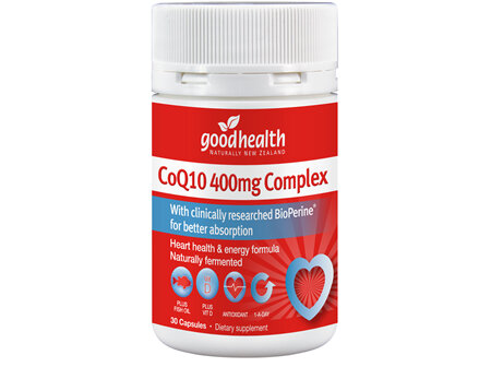 Good Health - CoQ10 400mg Complex - 30 Capsules