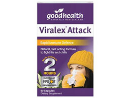 Good Health NZ Viralex Attack - 30 capsules (60 capsules in picture)