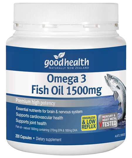 Good Health - Omega 3 Fish Oil 1500mg - 200 Capsules