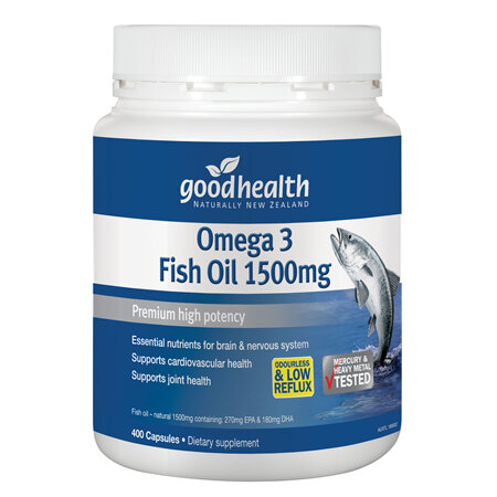 Good Health - Omega 3 Fish Oil 1500mg - 400 Capsules