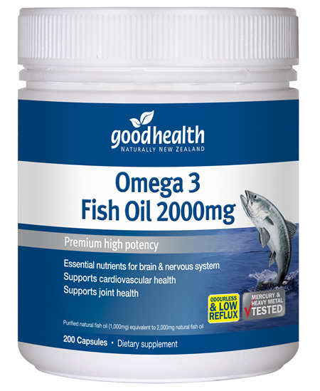 Good Health - Omega 3 Fish Oil 2000mg - 200 Capsules