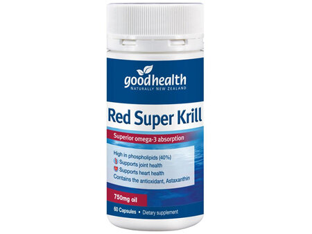 GOOD HEALTH RED SUP KRILL 750MG CAPS 60