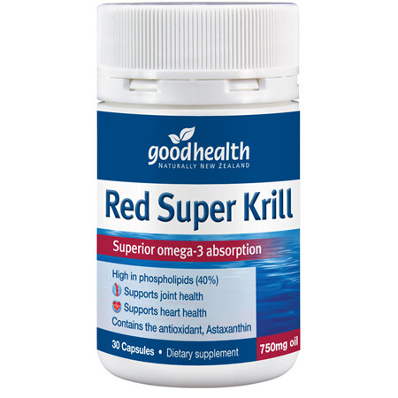 Good Health - Red Super Krill 750mg - 30 Capsules