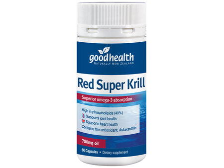 Good Health - Red Super Krill 750mg - 60 Capsules