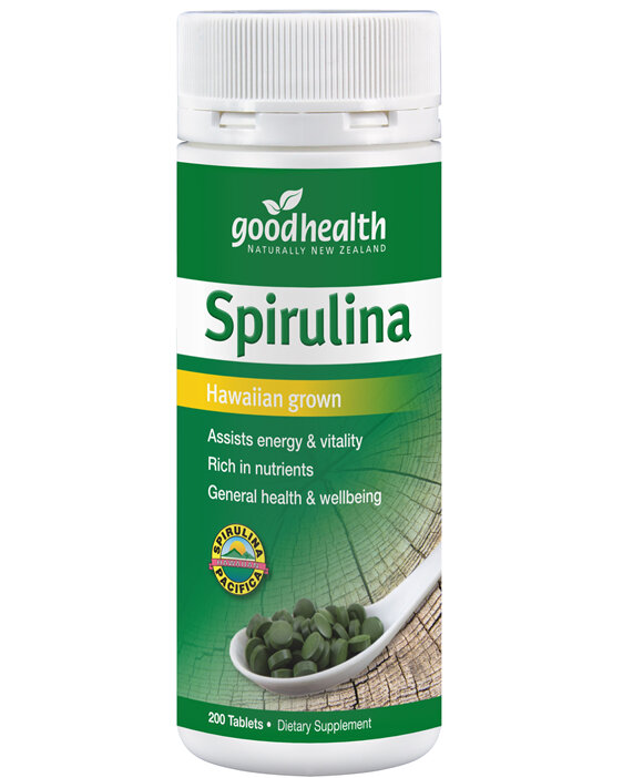 Good Health - Spirulina - Hawaiian - 200 Tablets