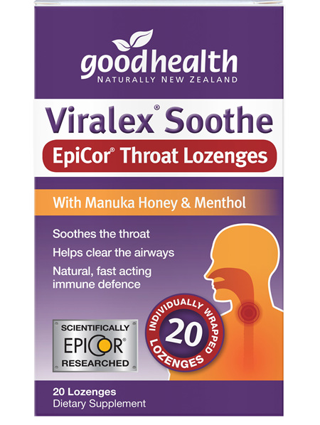 Good Health - Viralex Soothe EpiCor Throat Lozenges