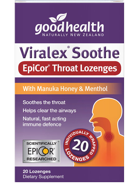 Good Health - Viralex Soothe EpiCor Throat Lozenges