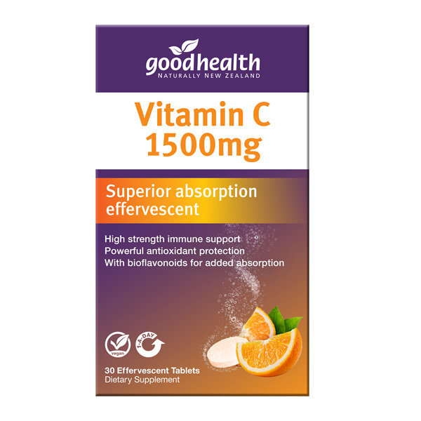 Good Health Vitamin C 1500mg, Effervescent tablets, 30 tabs