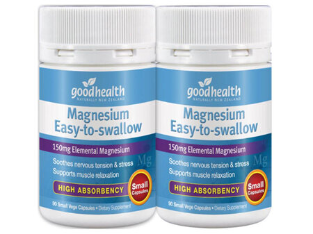 Goodhealth Magnesium Easy-to-swallow 150mg Twin Pack 180 caps