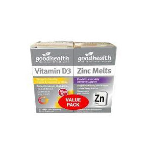 GOODHEALTH ZINC MELTS 60S+VITAMIN D3 60S