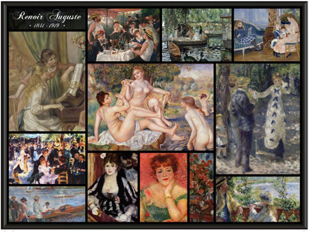 Grafika Art 2000 Piece Jigsaw Puzzle Auguste Renoir - Collage
