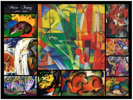 Grafika Art 2000 Piece Jigsaw Puzzle Franz Marc - Collage