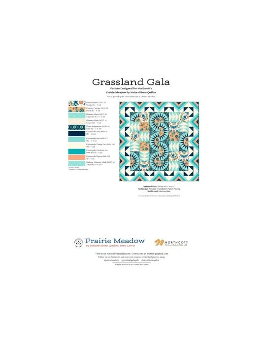 Grassland Gala Quilt from Natural Born Quilter