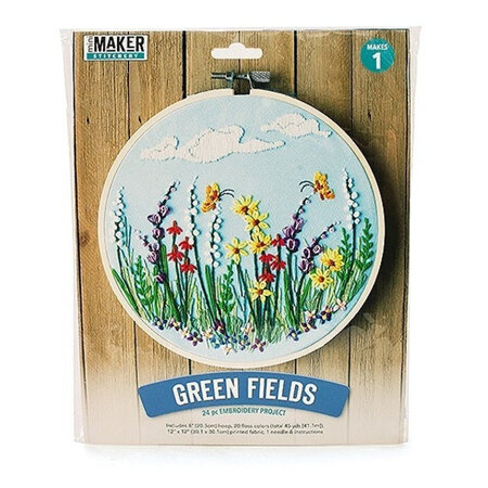 Green Fields Embroidery Stitch Kit