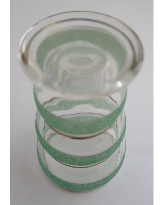 Green frosty glass