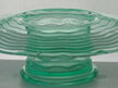 Green glass posy bowl