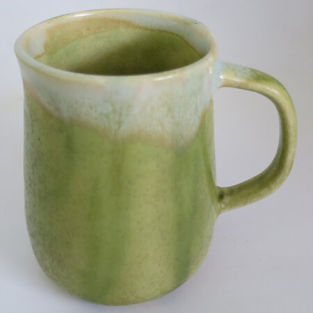 Green glaze mug
