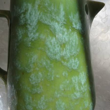 Green mottled jug