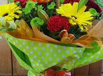 Green, Red and Yellow Bouquet