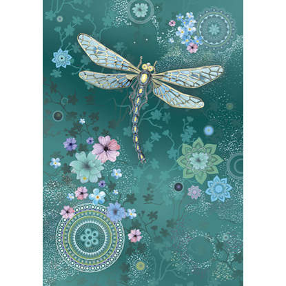 GREETING CARD DRAGONFLY
