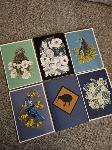 Greeting Cards  Colourway 1 (option 1  set of 6)
