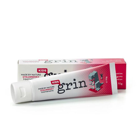 Grin Kids' 100% Natural Strawberry Toothpaste