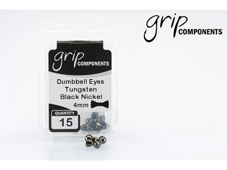 Grip Black Nickel 4mm Tungsten Dumbell Eyes