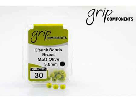 Grip Olive Brass Beads