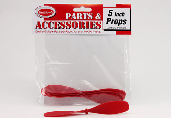 Guillows 5" Red Plastic Propellers