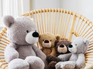 GUND Bear Plush Fuzzy Grey Small 34cm teddy kids baby soft toy