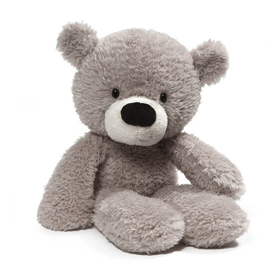 GUND Bear Plush Fuzzy Grey Small 34cm teddy kids baby soft toy