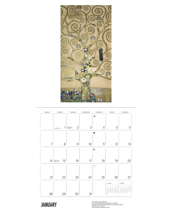 Gustav Klimt 2024 Wall Calendar by Pomegranate