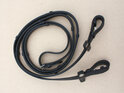 H2H Rubber Backed Leather Reins with Quick-Remove Stoppers