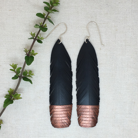 Hail Earrings with Copper Tips
