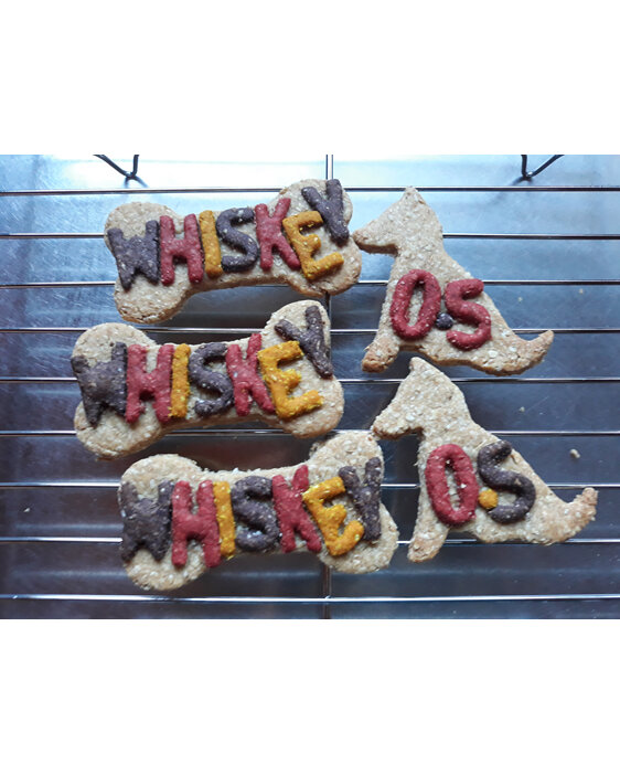 Half birthday cookies for Whiskey dog