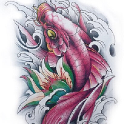 Half Sleeve Tattoo Sticker 21cmX15cm (377)